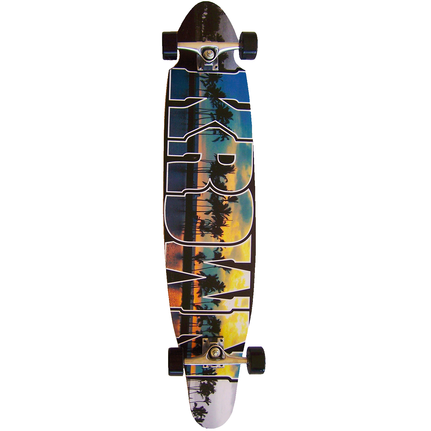 Krown Longboard Complete Kicktail Palm Sunset 9in x 43in