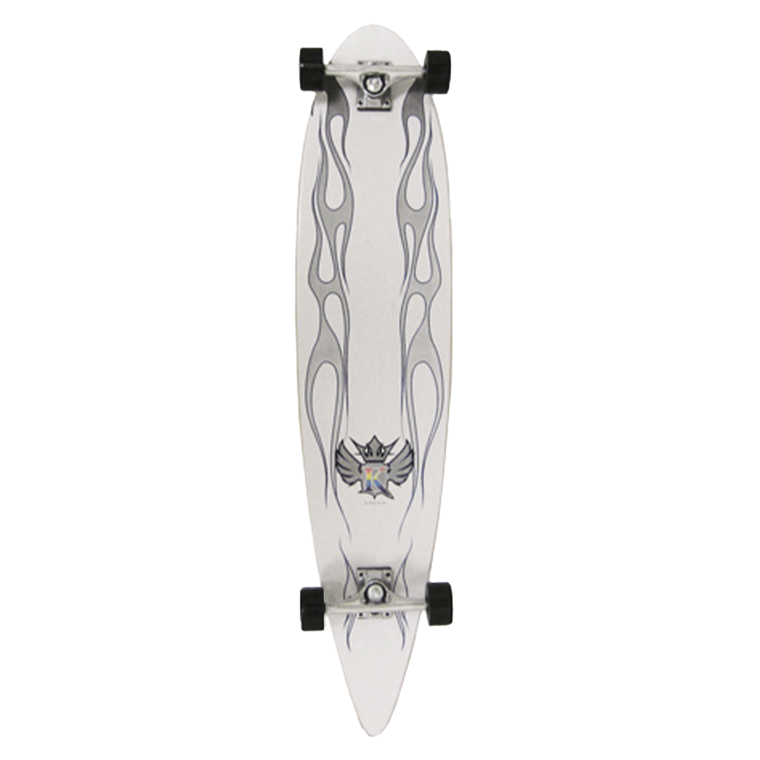 Krown Longboard Complete Pintail Classic White 9in x 43in